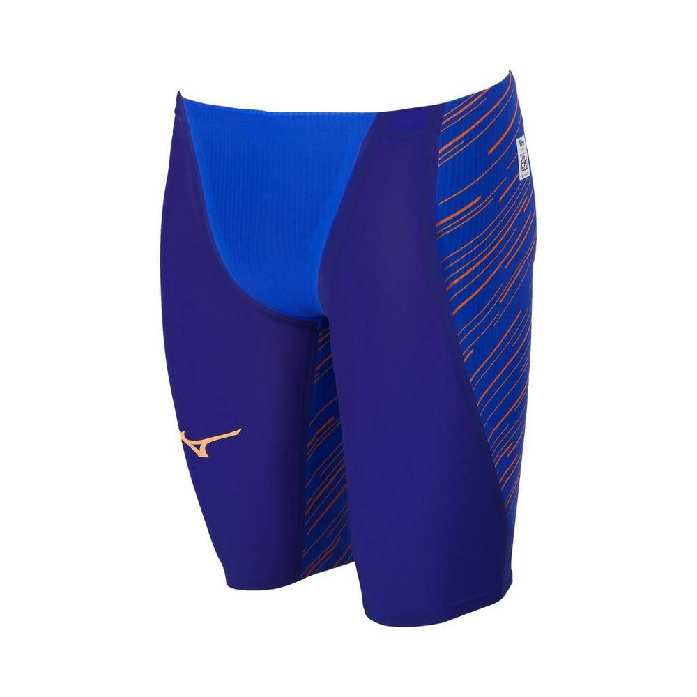 Roupa De Banho Mizuno GX-Sonic III MR Jammer - Homem - Azul Marinho/Laranja - FTQLR0537